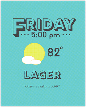 Friday 5:00pm t-shirt